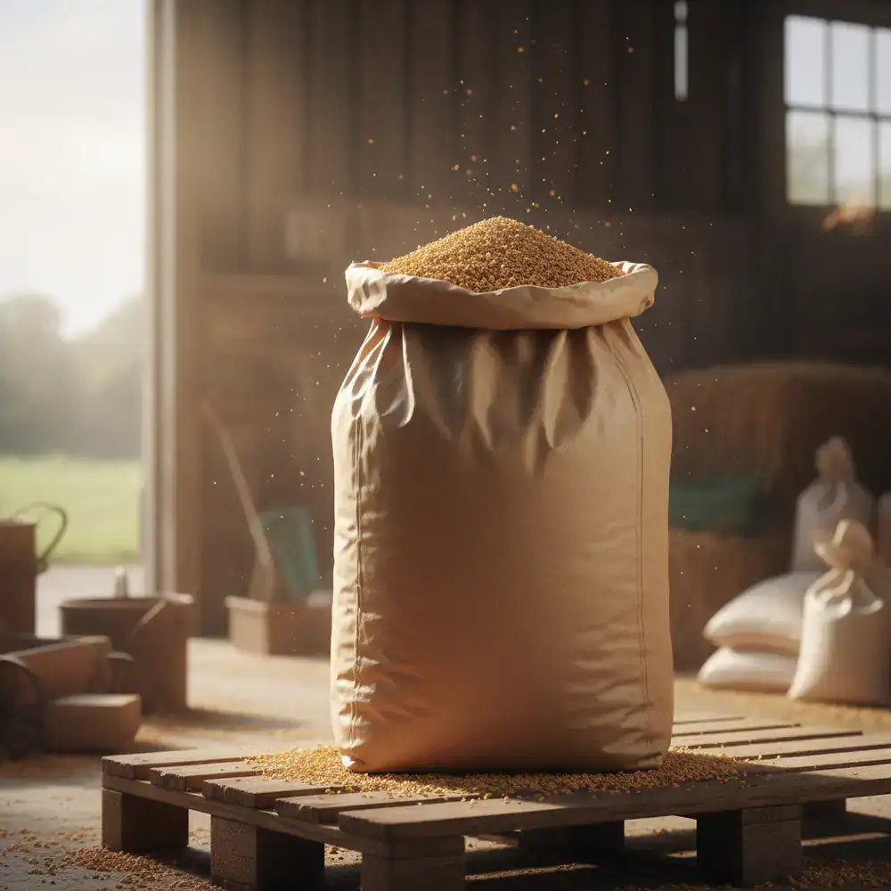 Large 25kg bulk sack of FeatherBarn Breeder Crumb