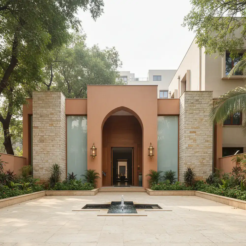 The welcoming exterior and entrance of Swara Music Academy in Bengaluru